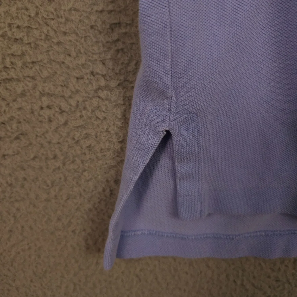 Vintage Polo Ralph Lauren Polo Shirt Mens Medium Blue Bleached Grunge Preppy USA